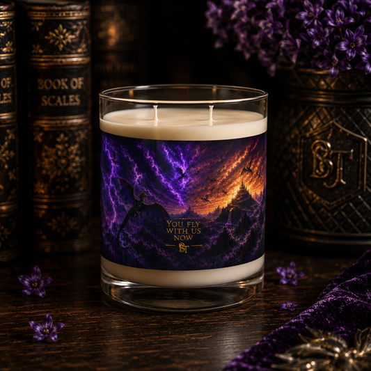 You Fly With Us Now - 11oz  White Tea & Fig Scented Candle